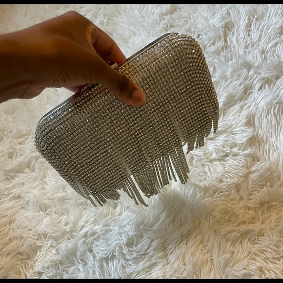 Greatest Waterfall Evening Clutch Silver - Picture 6 of 6